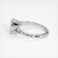 18K White Gold Bezel Ring Setting Image