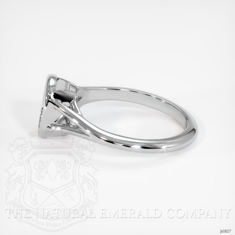 18K White Gold Bezel Ring Setting