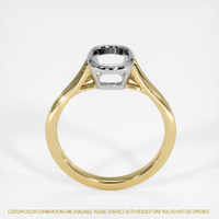 14K White & Yellow Bezel Ring Setting Image
