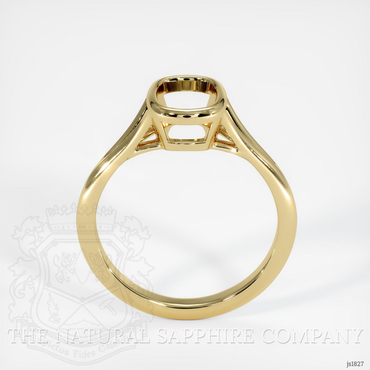 10K Yellow Gold Bezel Ring Setting