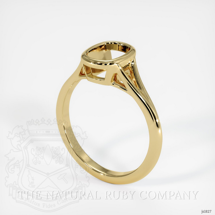 14K Yellow Gold Bezel Ring Setting