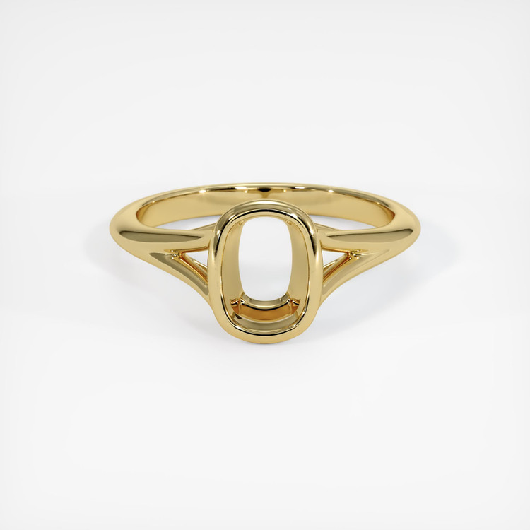 14K Yellow Gold Bezel Ring Setting