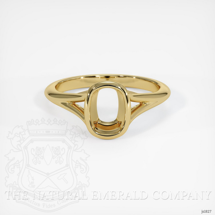 18K Yellow Gold Bezel Ring Setting
