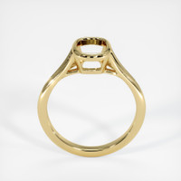 18K Yellow Gold Bezel Ring Setting Image