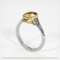 14K Yellow & White Bezel Ring Setting Video