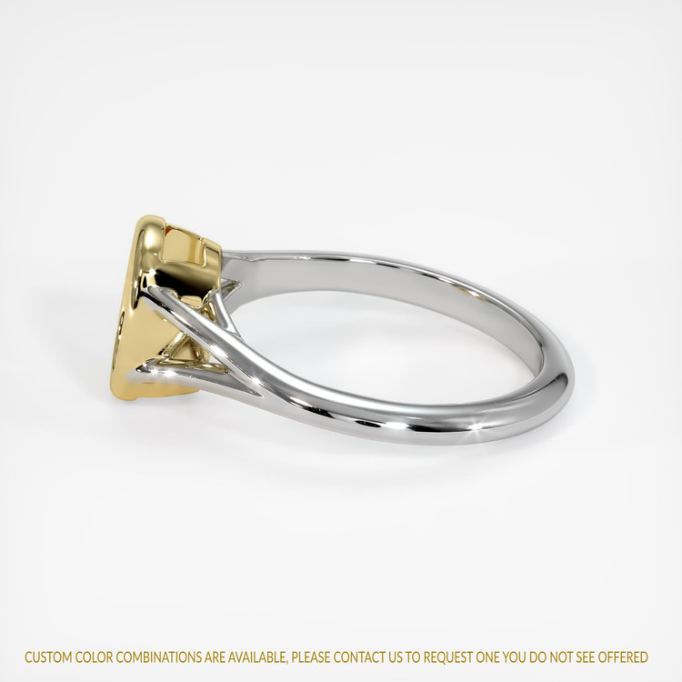 14K Yellow & White Bezel Ring Setting