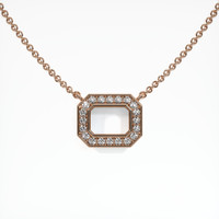14K Rose Gold Pave Pendant Setting Video