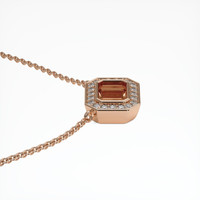 14K Rose Gold Pave Pendant Setting Image