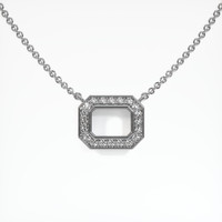 10K White Gold Pave Pendant Setting Video