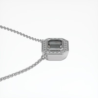 10K White Gold Pave Pendant Setting Image