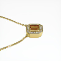 10K Yellow Gold Pave Pendant Setting Image
