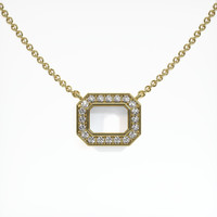 14K Yellow Gold Pave Pendant Setting Video