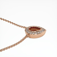14K Rose Gold Pave Pendant Setting Image