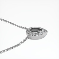 10K White Gold Pave Pendant Setting Image