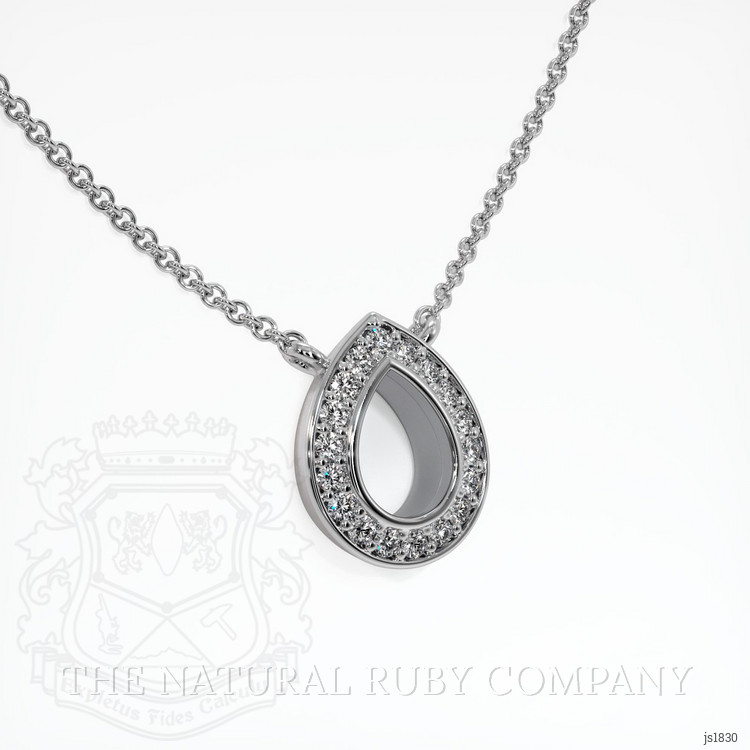 Platinum 950 Pave Pendant Setting