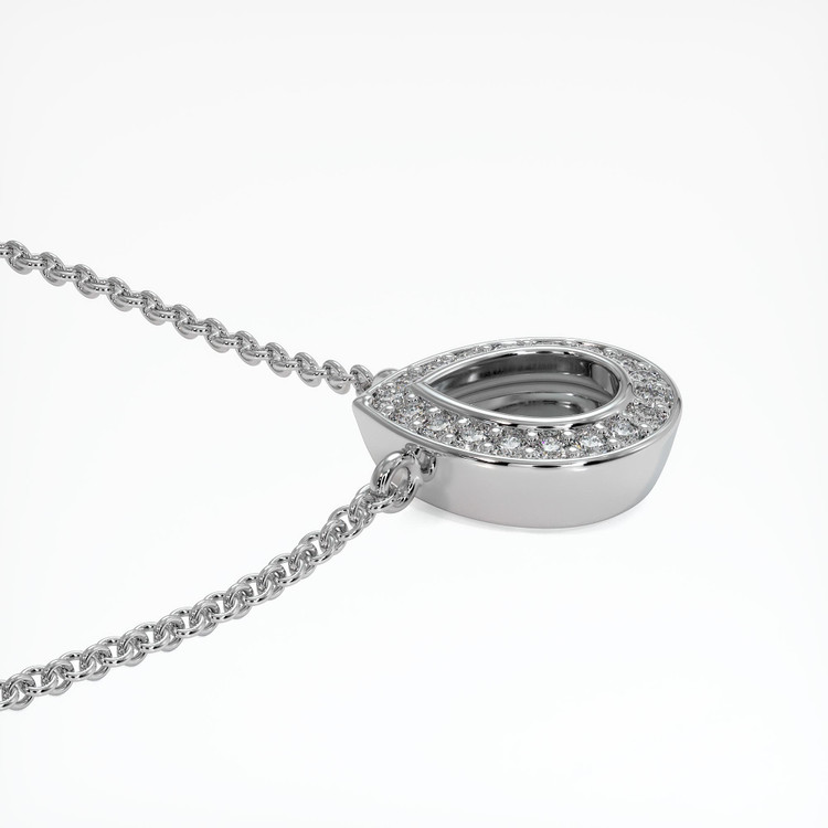 Platinum 950 Pave Pendant Setting
