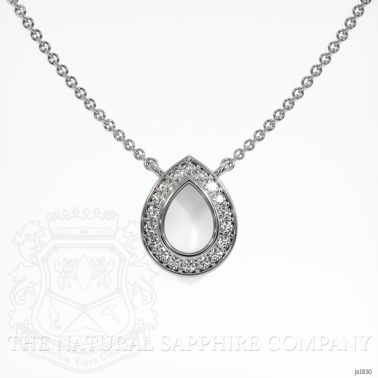 Silver Pave Pendant Setting
