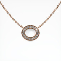 14K Rose Gold Pave Pendant Setting Video