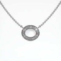 14K White Gold Pave Pendant Setting Video