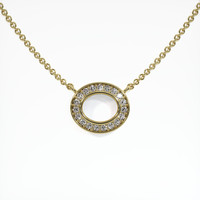 14K Yellow Gold Pave Pendant Video