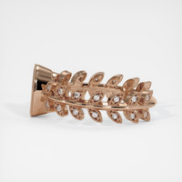 18K Rose Gold Pave Ring Setting Image