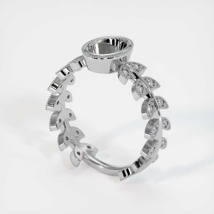 Silver Pave Ring Setting