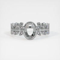 Silver Pave Ring Setting Image