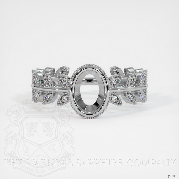 Silver Pave Ring Setting