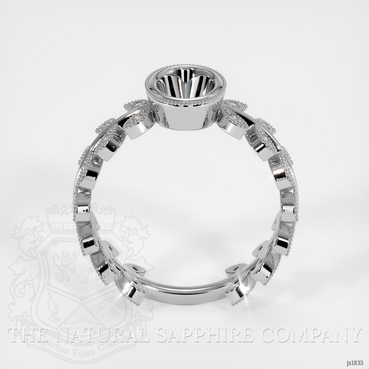 10K White Gold Pave Ring Setting