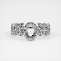 18K White Gold Pave Ring Setting Image