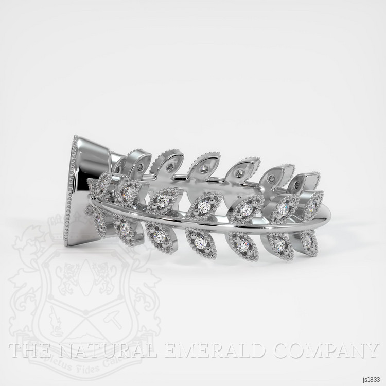 18K White Gold Pave Ring Setting