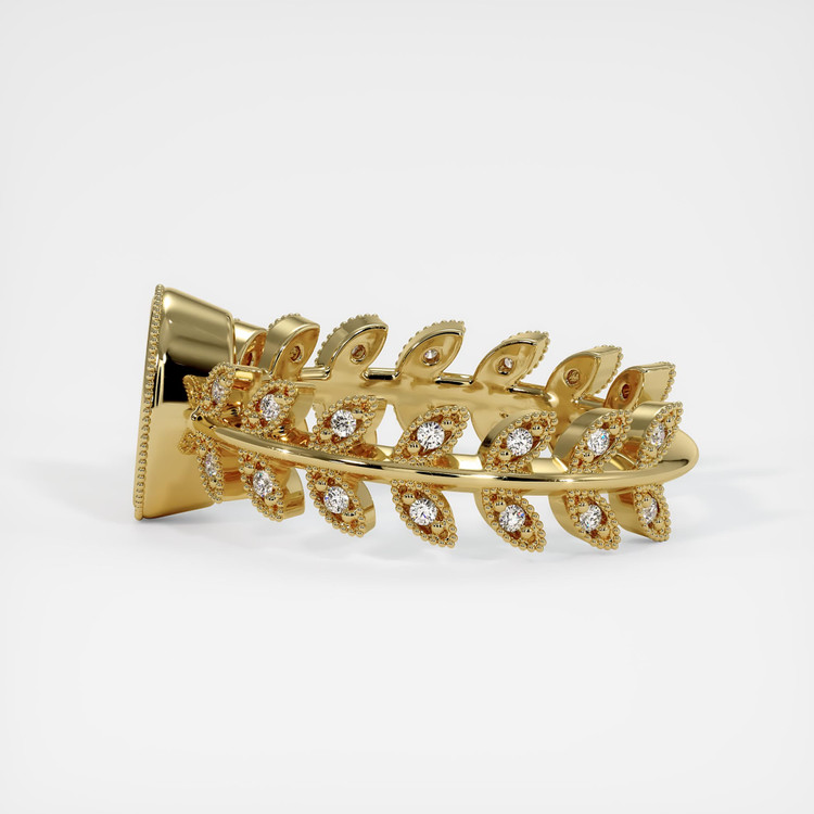 10K Yellow Gold Pave Ring Setting