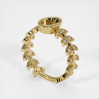 18K Yellow Gold Pave Ring Setting Video