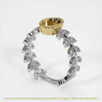 14K Yellow & White Pave Ring Setting Video