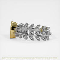 14K Yellow & White Pave Ring Setting Image