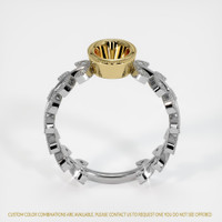 14K Yellow & White Pave Ring Setting Image