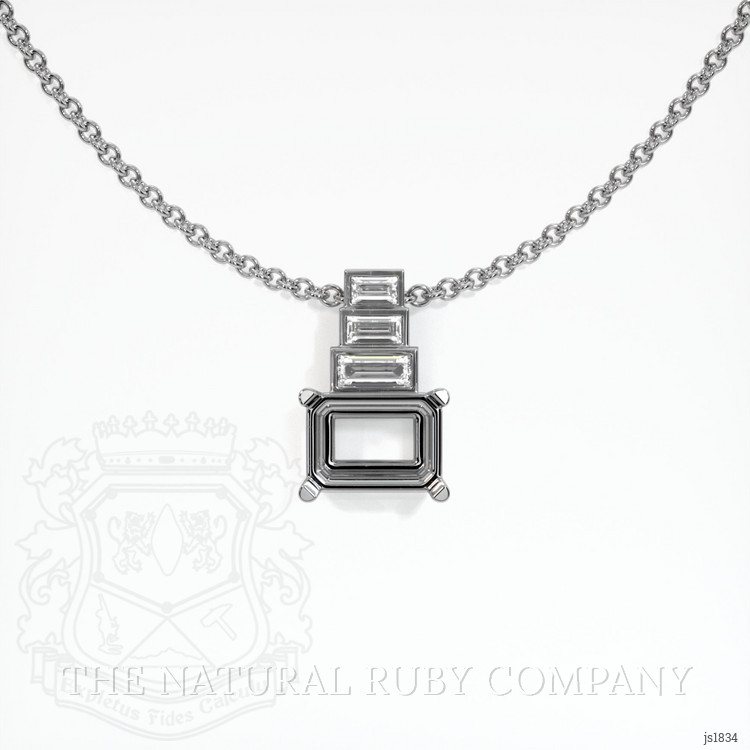 Platinum 950 Antique Style Pendant Setting