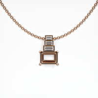14K Rose Gold Accent Stones Pendant Setting Video