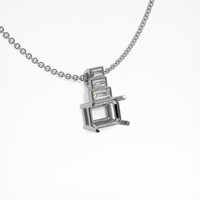 14K White Gold Accent Stones Pendant Image