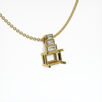 18K Yellow Gold Antique Style Pendant Setting Image