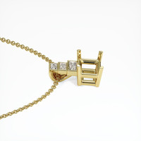 18K Yellow Gold Antique Style Pendant Setting Image