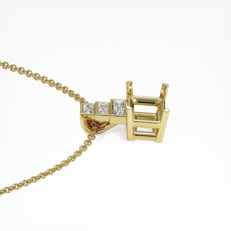 18K Yellow Gold Antique Style Pendant Setting