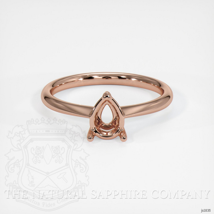14K Rose Gold Vedic Ring Setting