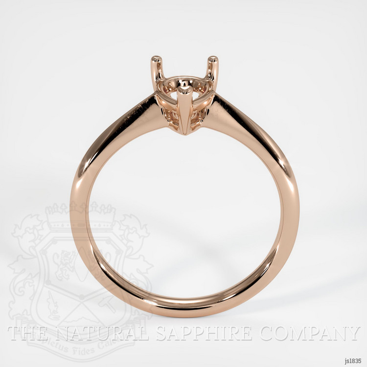 14K Rose Gold Vedic Ring Setting