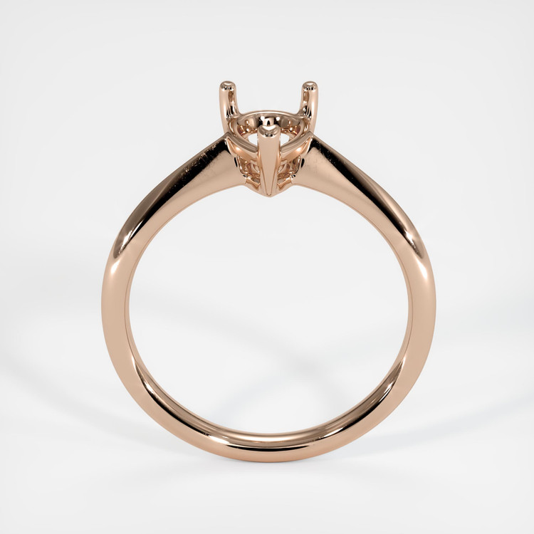 14K Rose Gold Vedic Ring Setting