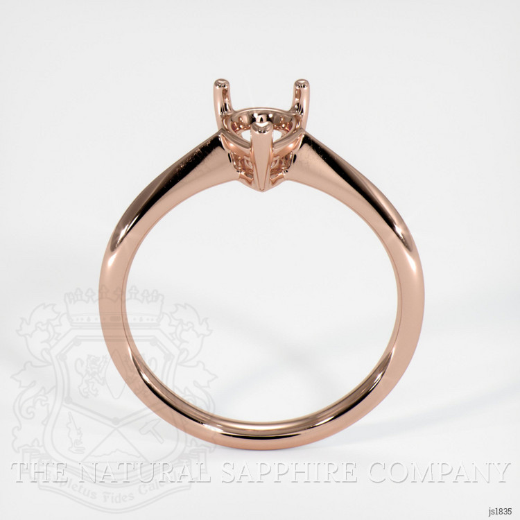 14K Rose Gold Vedic Ring Setting