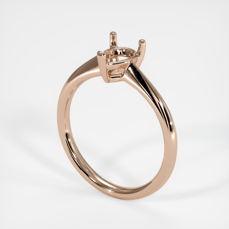18K Rose Gold Vedic Ring Setting