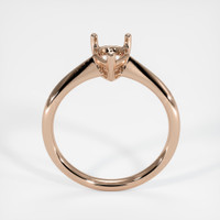 18K Rose Gold Solitaire Ring Image
