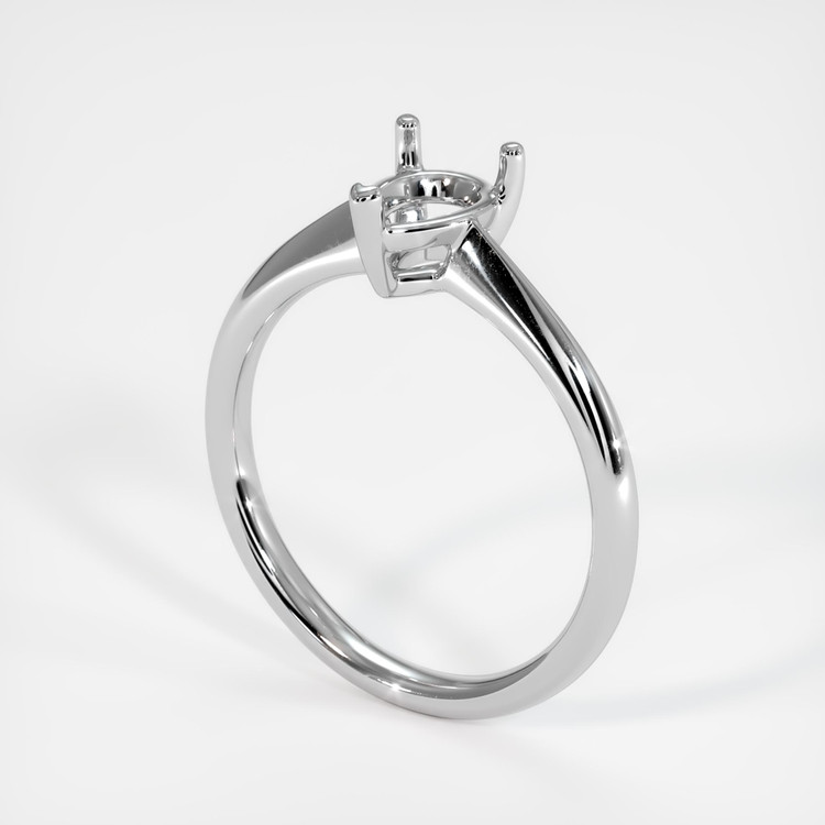 14K White Gold Vedic Ring Setting