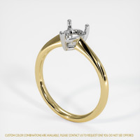 14K White & Yellow Vedic Ring Setting Video